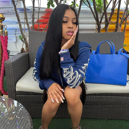 2025 Zipper Letter Print Baddie Clothes Women Hooddies Casual Streetwear Athleisure Sporty Tops Cyber Ghetto Sweatshirts New