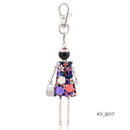 Fashion Women Keychain New Statement Charm Metal Key Chain for Lady Jewelry  Gift Female Trendy Bag Pendant Wholesale