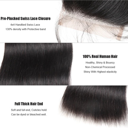 Straight Lace Closure 4x4 5x5 6x6 HD Lace Closure Brazilian Virgin Human Hair Lace Closure 13x4 HD Lace Front Human Hair Natural