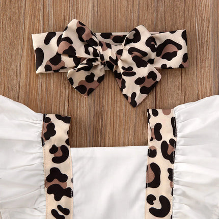 Ma&Baby 0-24M Summer Leopard Baby Girl Romper Newborn Infant Clothing Ruffles Jumpsuit Overalls Cute Costumes