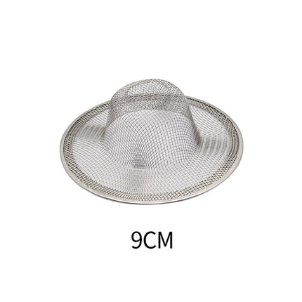 Stainless Steel Drains Kitchen Sink Strainers Bathroom Hair Filter Kitchen Bath Accessories Floor Drain Net Hair Blocking Filter