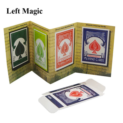 Funny 3D Advertising Magic Tricks Card Deck Appearing Magic Magician Close Up Gimmick Props Mentalism Comedy Classic Toy