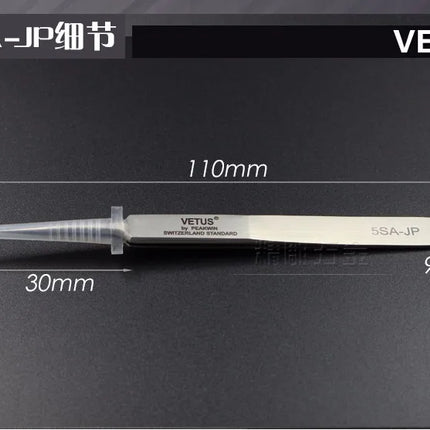 100% Original VETUS JP Series Premium Tweezers for Eyelash Extensions Anti-static Hyperfine High Precision Makeup Pinzas