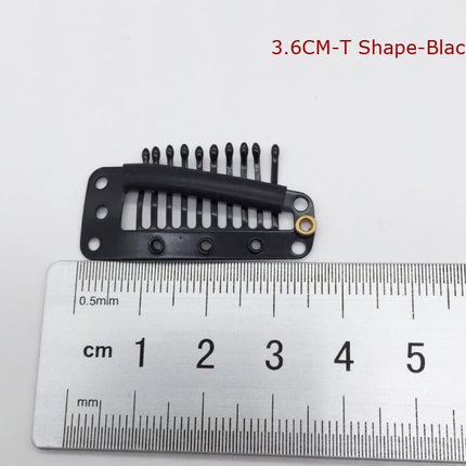 50pcs 2.3cm-3.6cm Black Brown Color Wig Clips Snap Clip For Hair Extension Wig Weft Wig PP Hairpins Large Clips Styling Tools