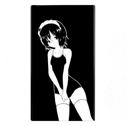 Animation Anime Derivatives Black Red Thin Slim Cigarette Case For Women Metal Aluminum Alloy Sliding Cigarette Box Man Custom