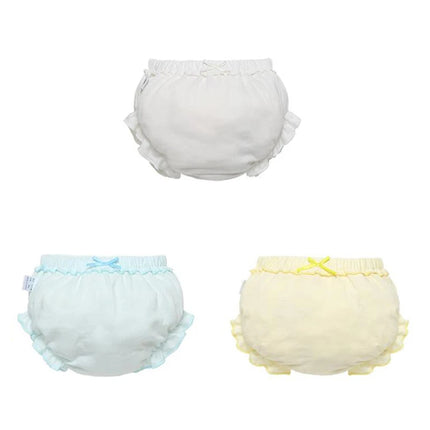 3 Piece/Lot Baby 100%Cotton Panties Kids Girl Infant Newborn Fashion Solid Bow Striped Dots Underpants For Children Soft Briefs