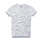 col en V blanc / XXXL (chest 112cm)