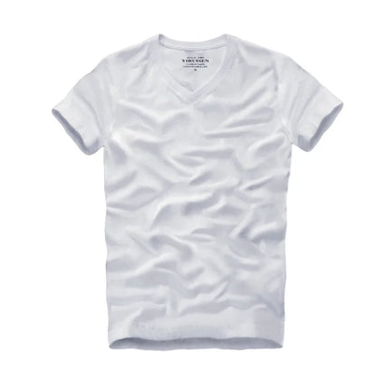 Men Tshirt 100% Cotton Solid Color O-Neck Short Sleeve T shirt Male High Quality