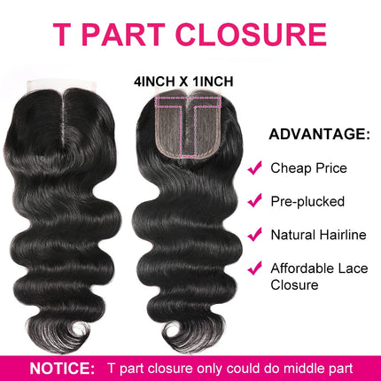 UNice Body Wave Human Hair 4x4 Lace Closure & 5x5 HD Lace Closure Natural Color Human Hair Lace Closure 1Pcs 150% Density