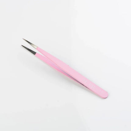 1Pc Stainless Steel Eyelash Extension Tweezers Curved Straight Lashes Tweezer Non-magnetic Eyelashes Nail Makeup Tools Wholesale