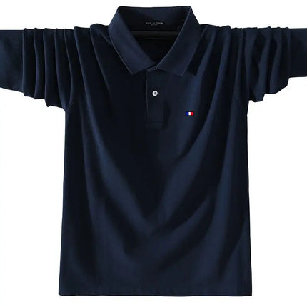 XS-5XL Fashion Sportswear High Quality New-Design Men's Polos Shirts Long Sleeve 100% Cotton Casual Polos Homme Lapel Male Tops