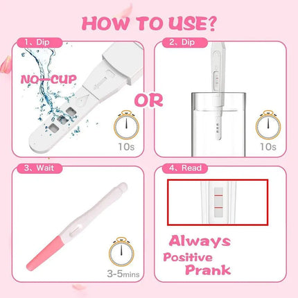 Fake Prank Joke Pregnancy Test Fool's Day Practical Joke Fidget Toys Adult Women Men Fun Boyfriend Toy Whole Person Test Stick