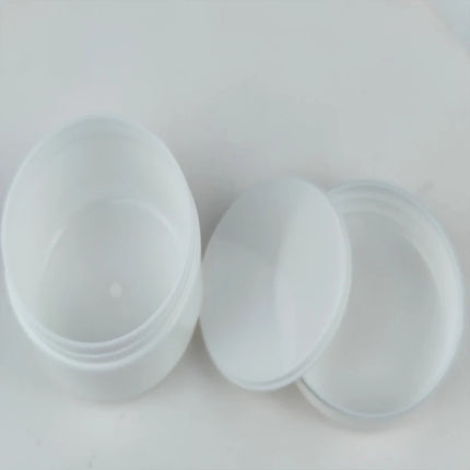 30Pcs/Pack 20g 30g 50g Cream Jar White Plastic Makeup Container Sample Cosmetics Box Empty Makeup Jar Pot Refillable Bottles