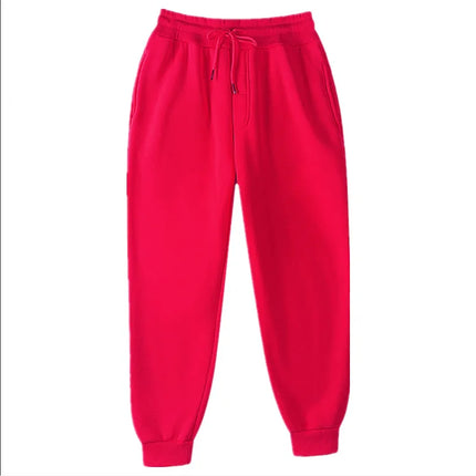 New Joggers  Sweatpants Men and Women Elastic Waist Lose Casual Trousers white beige pink yellow Hip Hop Mens Sweat Pants
