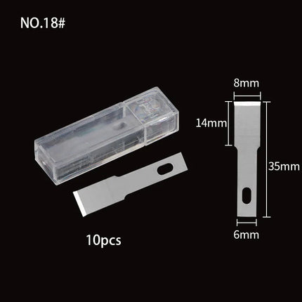 QIANLI 012 iHilt Non-Slip Metal Scalpel Knife Tools Kit Cutter Engraving Craft knives BSD Blade Phone PCB DIY Repair Hand Tools