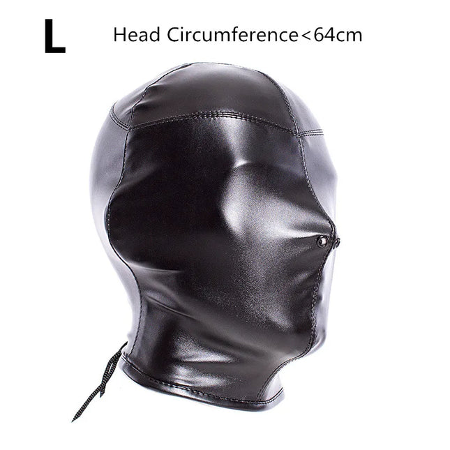 Black High Quality Adjustable Leather Erotic Dog Mask Bdsm Bondage Hood for Fetish Pup Cosplay Role Play Costumes Sex Products