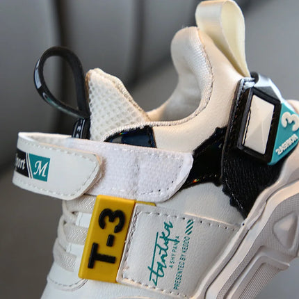 Comfortable fashion artificial leather baby sneakers shoes autumn winter boys and girls sports toddler sneakers shoes for baby