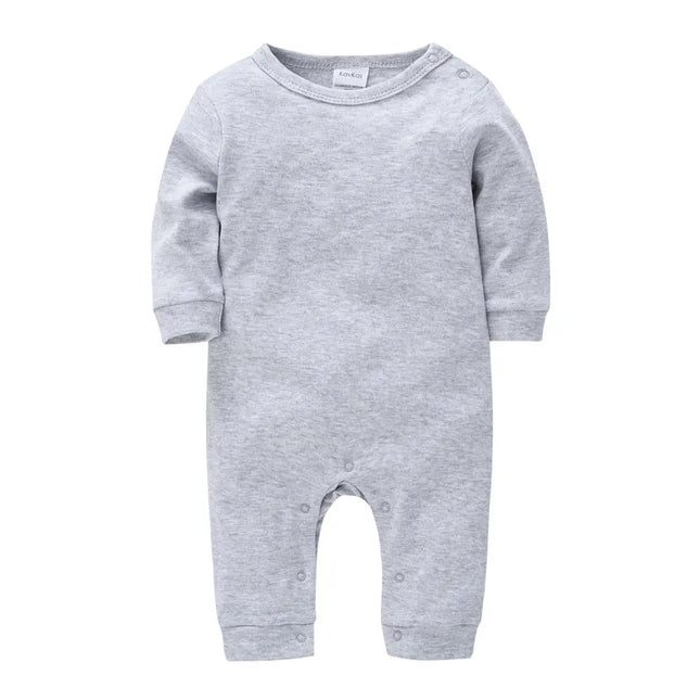 1/2 PCS/LOT Newborn Baby Sleepwear Solid Cotton Unisex Infant Boys Rompers Onesies White Black Toddler Girls Overall Roupas Bebe