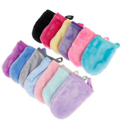 Reusable Makeup Remover Glove Microfiber Facial Cleaning Glove Soft Face Cleaner Towel Pads Face Deep Cleaning Skin Care Tools