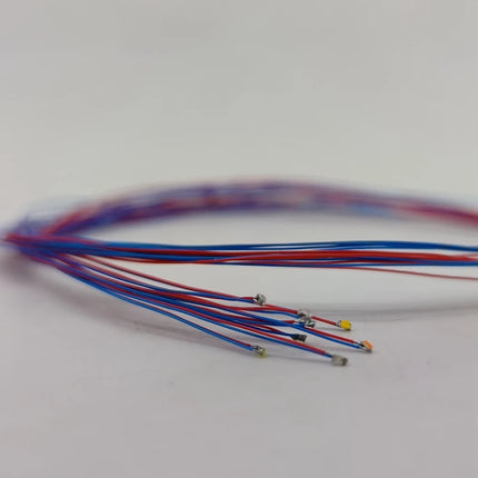 5pcs Pre-wired #0402 Smd Led Model,30cm Connection Wires hobby Model Kit for Gundam Lighting with Free 1pc Battery Box