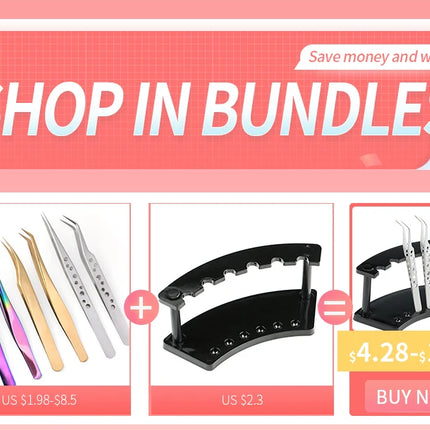 100% Closed New Style Premium Eyelashes Tweezers Hand anti-slip design Improve for 3D 6D Lashes Extensions