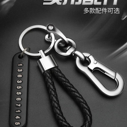 New Anti-lost Car Keychain Woven Number Plate Mobile Phone Number Key Chain Best Gift Jewelry K4209