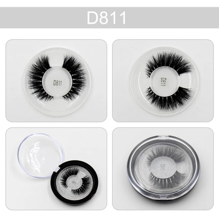 LEHUAMAO Makeup Eyelashes 3D Mink Lashes Thick HandMade Fluffy Lashes Cruelty Free Volume Wispy Soft Lash Reusable False Eyelash