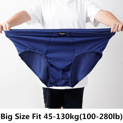 3 Pcs Big Size Briefs Large Underwear Men Underpants Cotton Breathable Panties Undies Knickers XL 2XL 3XL 4XL 5XL 6XL 7XL 8XL