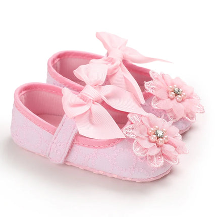 VALEN SINA Spring And Autumn 0-18 Months Baby Walking Shoes Flowers Soft Soles Breathable Baby Shoes Princess Shoes