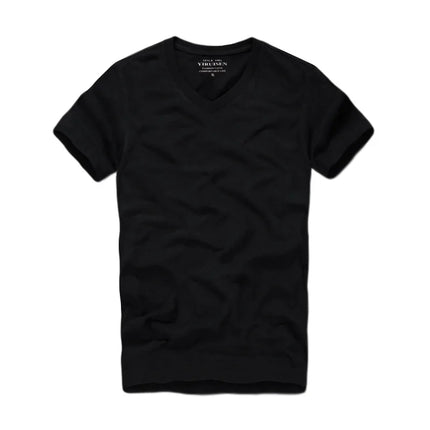 Men Tshirt 100% Cotton Solid Color O-Neck Short Sleeve T shirt Male High Quality