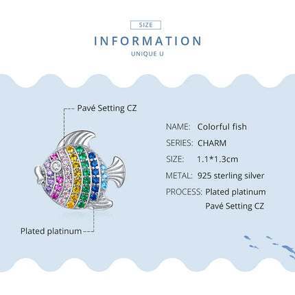 WOSTU 925 Sterling Silver Blue Conch Charm Ocean Bead Animal Turtle Starfish Pendant Fit Original Bracelet Necklace DIY Jewelry