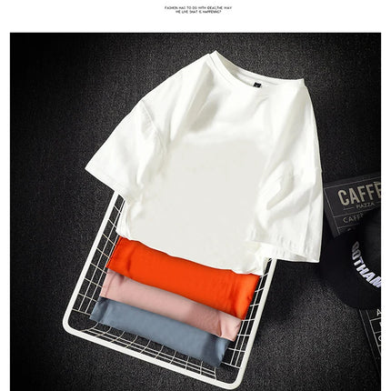 LEGIBLE 2025 Summer Men's T Shirt Casual Loose Cotton Short Sleeve T-Shirt Mens Top Tee shirt Men