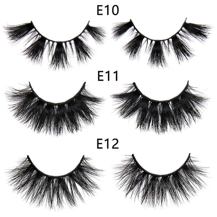 FOXESJI Makeup Eyelashes 3D Mink Eye Lashes Fluffy Soft Wispy Natural Lashes Extension Reusable Fake Lashes Mink False Eyelashes