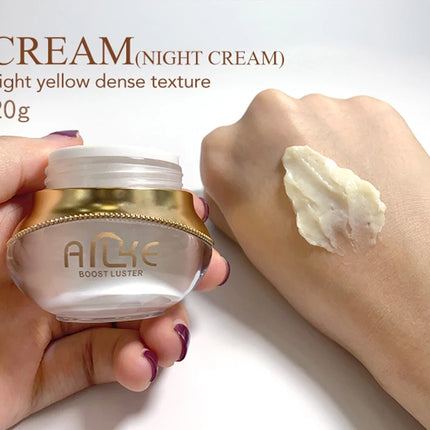 AILKE Anti-Aging Wrinkle Whitening Skin Care Face Cream With Collagen Rose Moisturizing Brightening Women Facial Korean Cosmetic