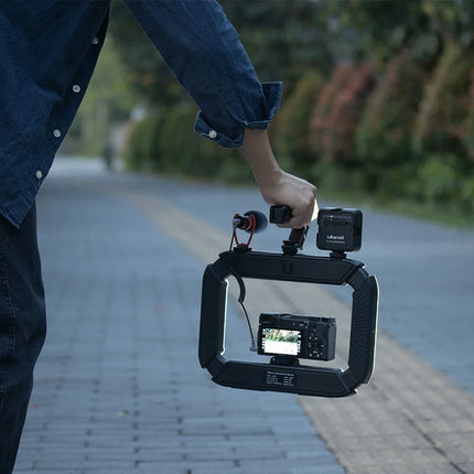 Ulanzi U-200 Ring Light Photography Led Video light BI-color Camera With phone clip cold shoe for Youtube Live Rig lamp