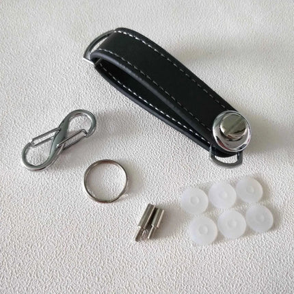 Car Key Pouch Bag Case Wallet Holder Chain Key Wallet Ring Organizer Smart Leather Keychain Collector Housekeeper EDC Pocket Key