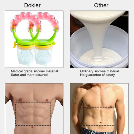 Dokier Silicone Realistic False Fake Muscle Belly Body for Cosplayers Artificial Simulation Muscle Chest Man Crossdressers - TOYS-SUCE