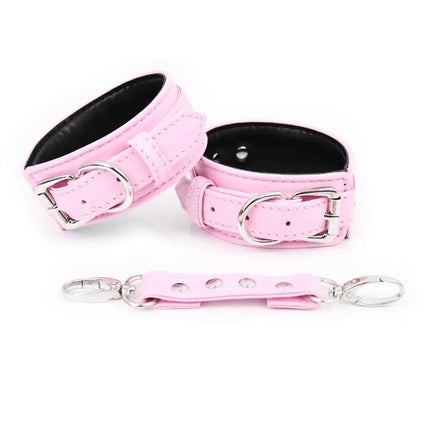 7 Colors PU Leather Sexy Handcuffs Black Restraints Foot Cuffs Bdsm Sex Toys for Couples Bondage Erotic Womens Adult games