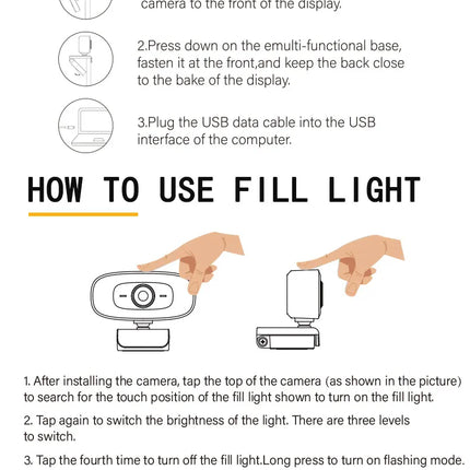 Webcam Mini 4K USB Computer 2K Webcam  Full HD 1080P Web  For Work With Microphone Tripod For PC Laptops Live Streaming Camera