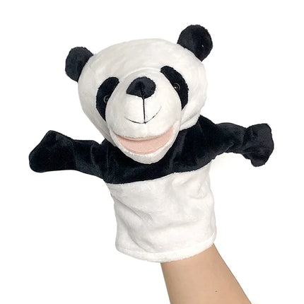 Animal Hand Finger Puppet Plushed Doll Educational Baby Toys Fox Bear Shark Simulator Soft Stuffed Toys Anime Doll Game For Girl