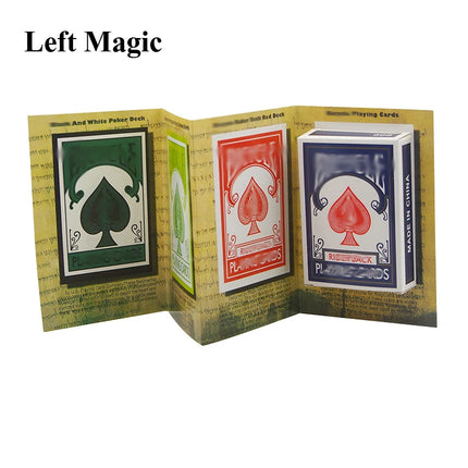 Funny 3D Advertising Magic Tricks Card Deck Appearing Magic Magician Close Up Gimmick Props Mentalism Comedy Classic Toy