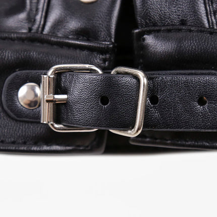 Thierry Fetish Sensory Deprivation Bondage Head Hood, The PU Leather SM Toys Sex Products for Couples Adult Game Roleplay