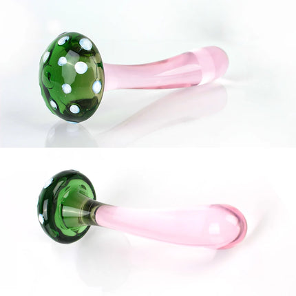 14cm Mushroom Glass Dildos For Anal Plug Women Men 18 Couples Tools Butt Plugs Dilator Sex Toys Adult Games Erotic Products Shop