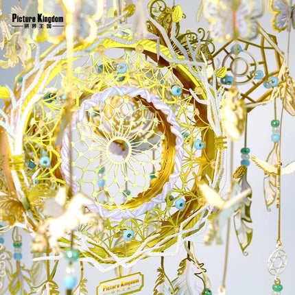 Picture Kingdom 3D Metal Nano Puzzle Dream Catcher model Kits DIY 3D Laser Cutting Jigsaw Toys for adults