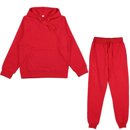 Men's and women's spring fleece sportswear men's and women's casual hoodies couple suit jogging fashion pullover black S-3XL