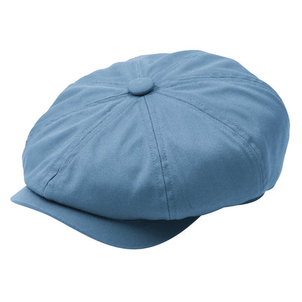 BOTVELA Newsboy Cap Men's Twill Cotton Hat 8 Panel Hat Baker Caps Retro Gatsby Hats Casual Brand Cap Cabbie Apple Beret for Male