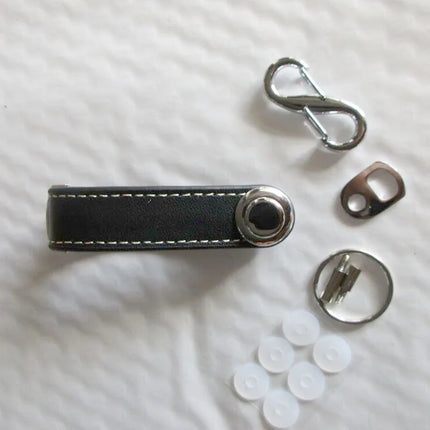Car Key Pouch Bag Case Wallet Holder Chain Key Wallet Ring Organizer Smart Leather Keychain Collector Housekeeper EDC Pocket Key