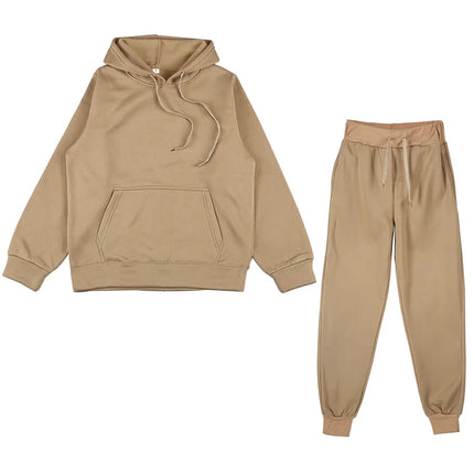 Men's and women's spring fleece sportswear men's and women's casual hoodies couple suit jogging fashion pullover black S-3XL