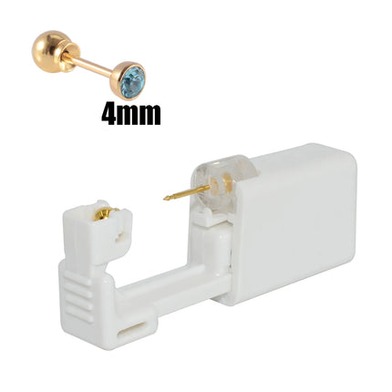 1PC 316L Surgical Steel Ear Stud Disposable Sterile Piercing Stud with Safe Ball Buckle Set Piercing Gun Body Piercing Jewelry