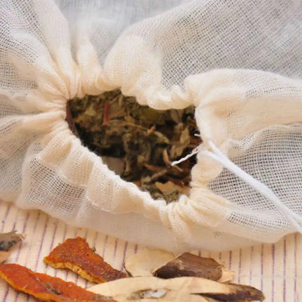Cotton Muslin Drawstring Strainer Tea Spice Separate Filter Bag With String Empty Cotton Filter Bag Cotton Yarn Bag  25/10PC